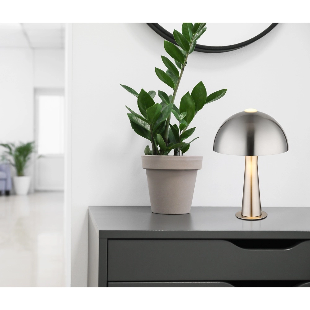 Lampe de table moderne Julia nickel Globo 9007371589623