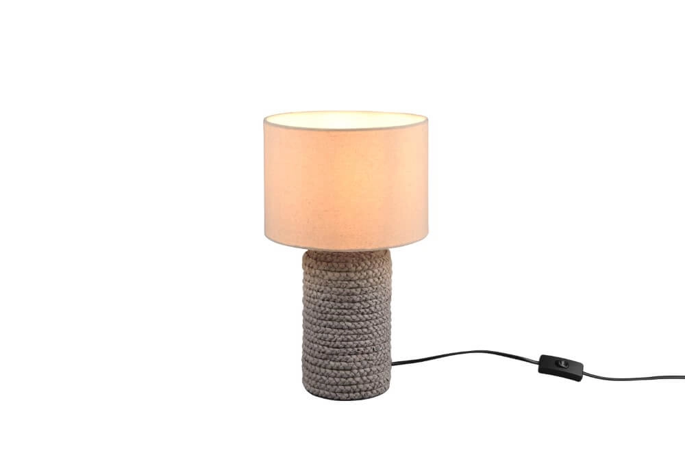 Lampe de table Mala Rotin 38cm crème Trio 4017807506846