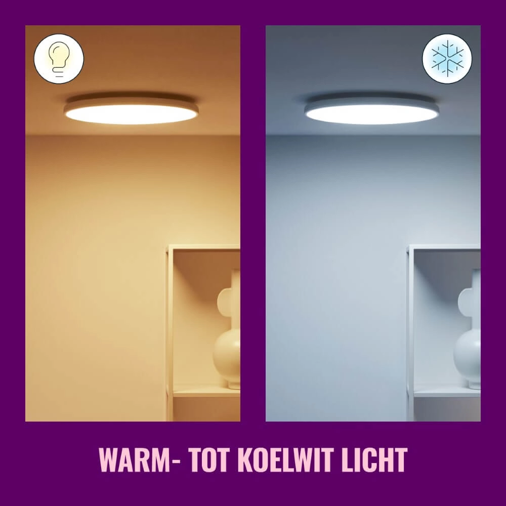 Plafonnier intelligent Rune Ø 40cm - blanc WiZ 8719514554276