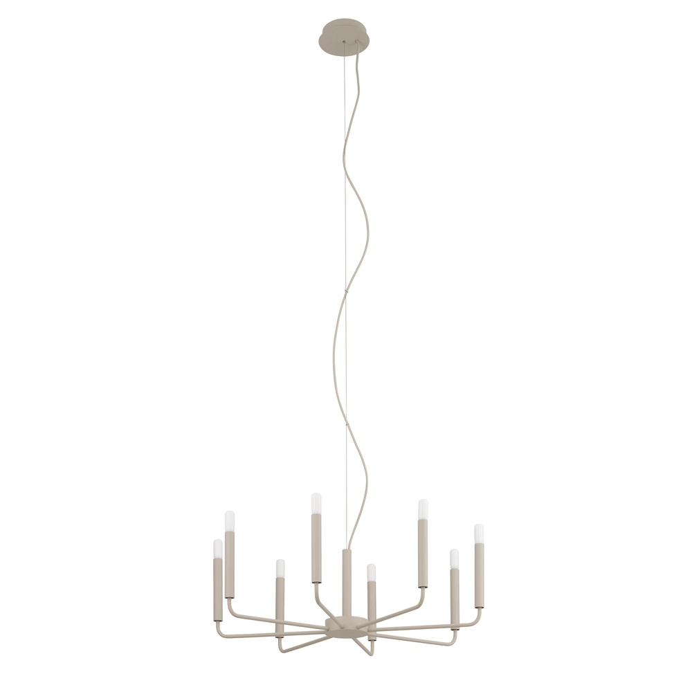 Lustre moderne Orto brun sable Ø 73cm