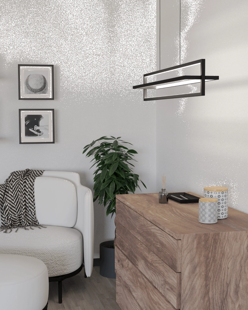 Lampe suspendue LED Siberia noir Eglo 9008606244058