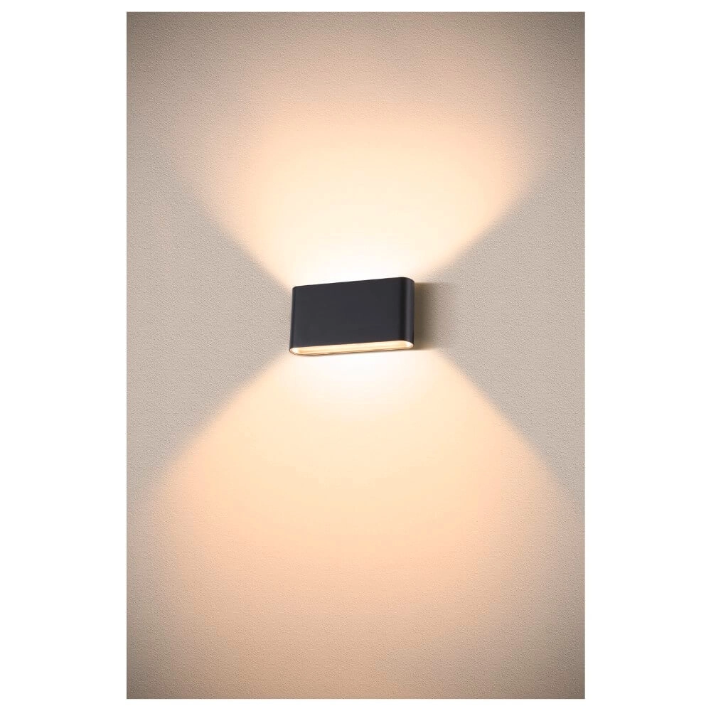 Spot mural LED Oval 18 Haut et bas - noir SLV 4024163273442