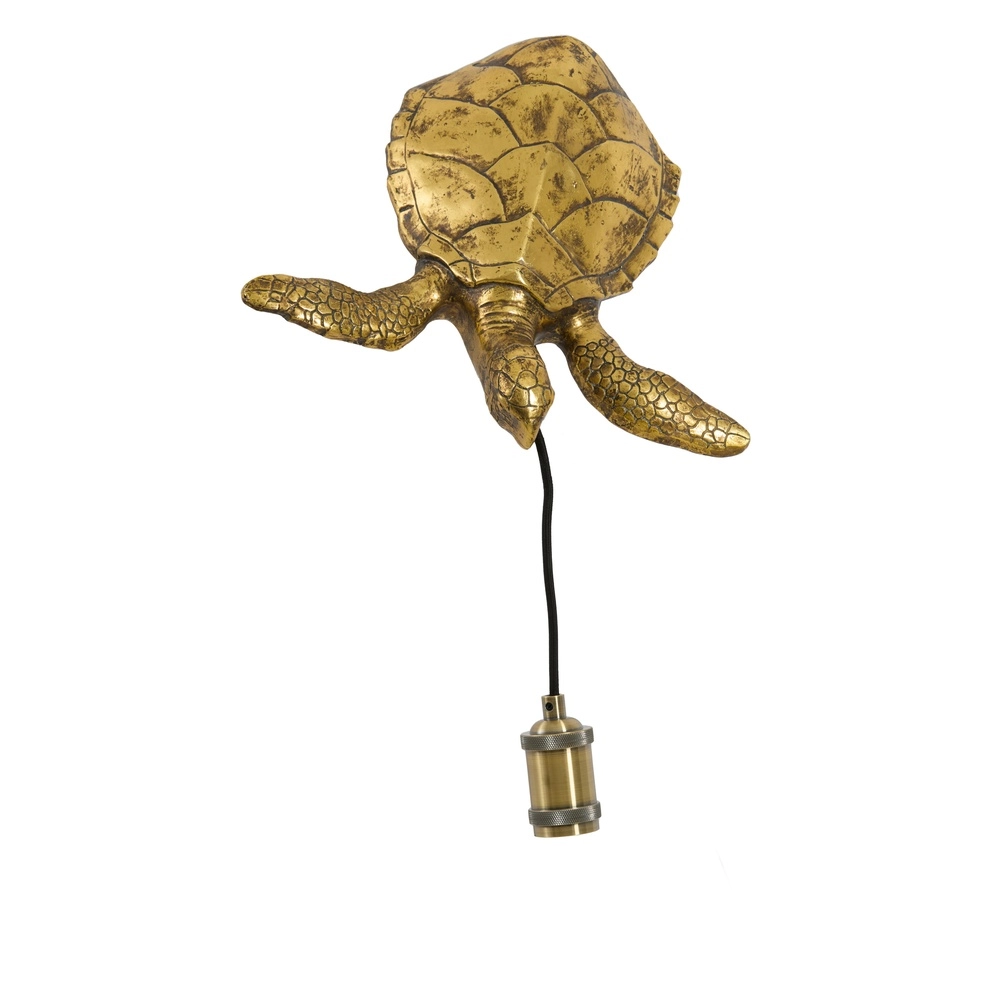 Lampe murale Turtle bronze Light & Living 8717807778125