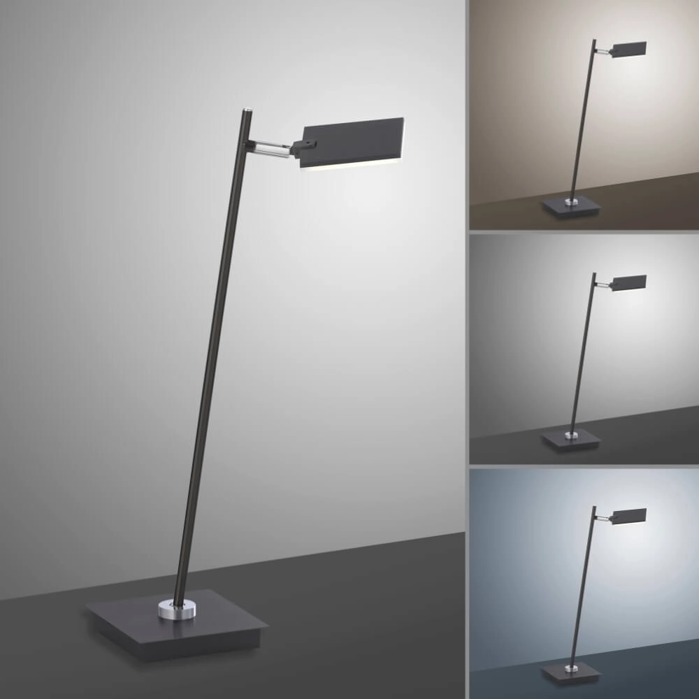 Lampe de table design Pure Mira noir Paul Neuhaus 4012248367520
