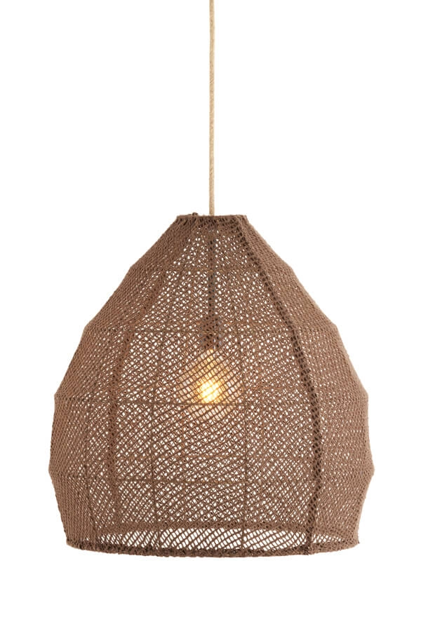 Suspension Japandi Makassar marron Ø 50cm