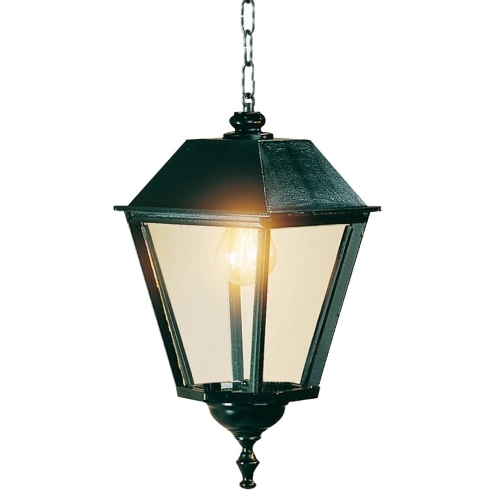 Lampe suspendue de porche Bergeijk Chain K6C noir KS 8714732148245