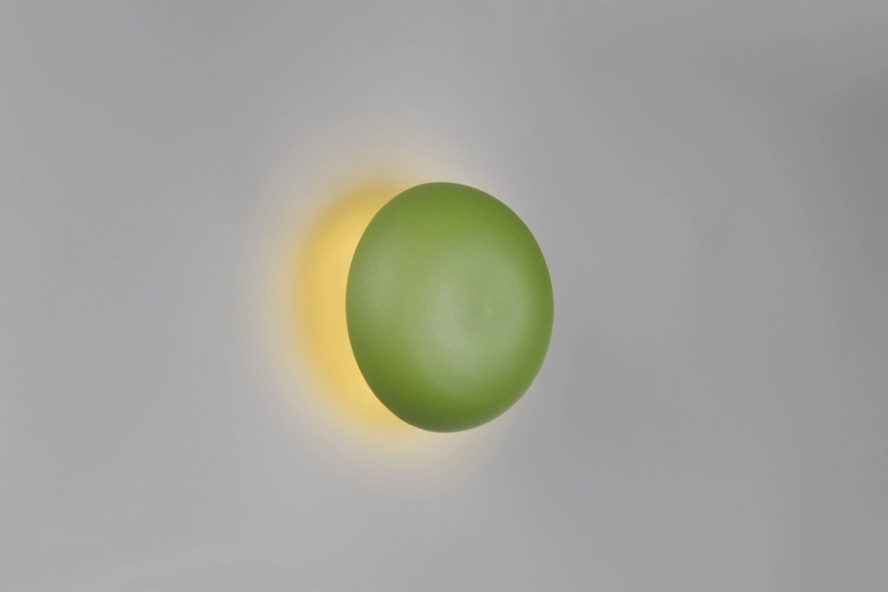 Applique murale verte Davey Ø 15cm