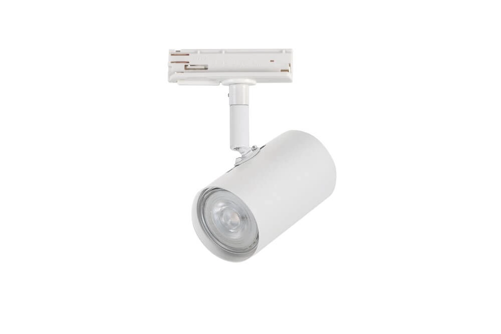 Spot sur rail blanc monophasé Cilinder GU10