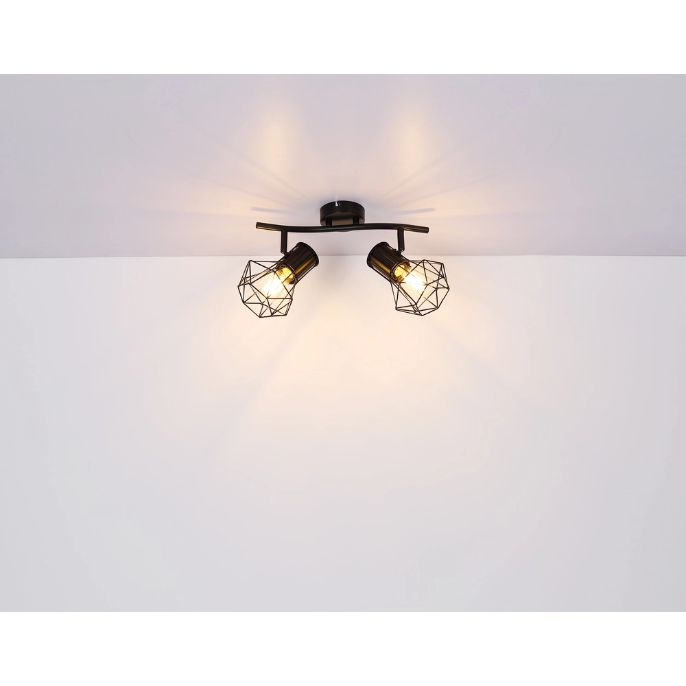 Lampe de plafond Priska 2-noir clair Globo 9007371400171