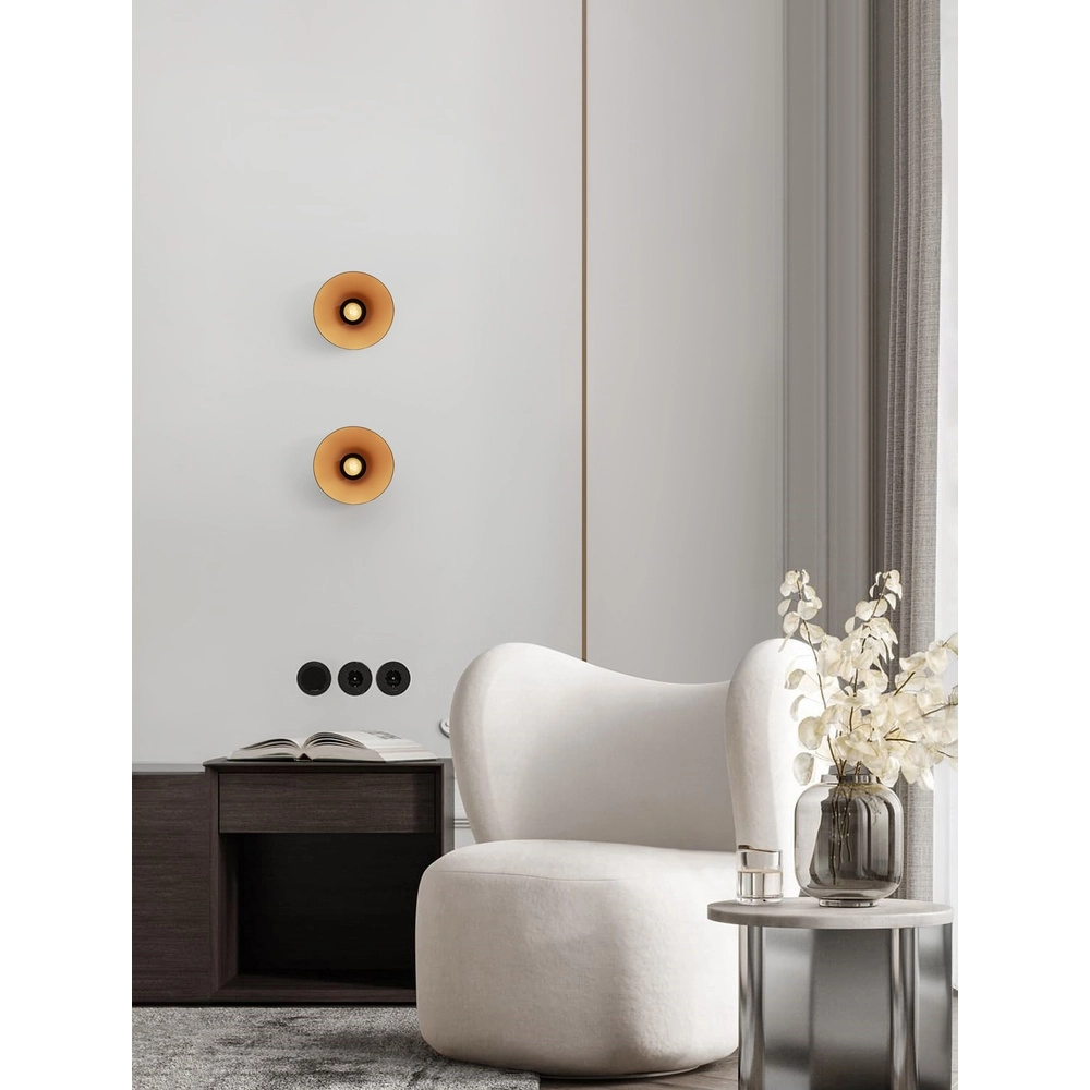 Applique murale design Onia noir avec or Lyora 5212017458179