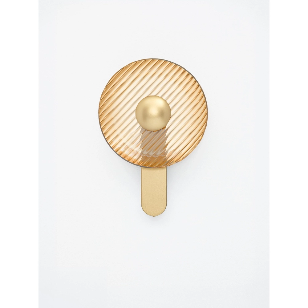 Lampe murale de conception Lavina or avec verre ambré Ø 25cm Lyora 5212063501393