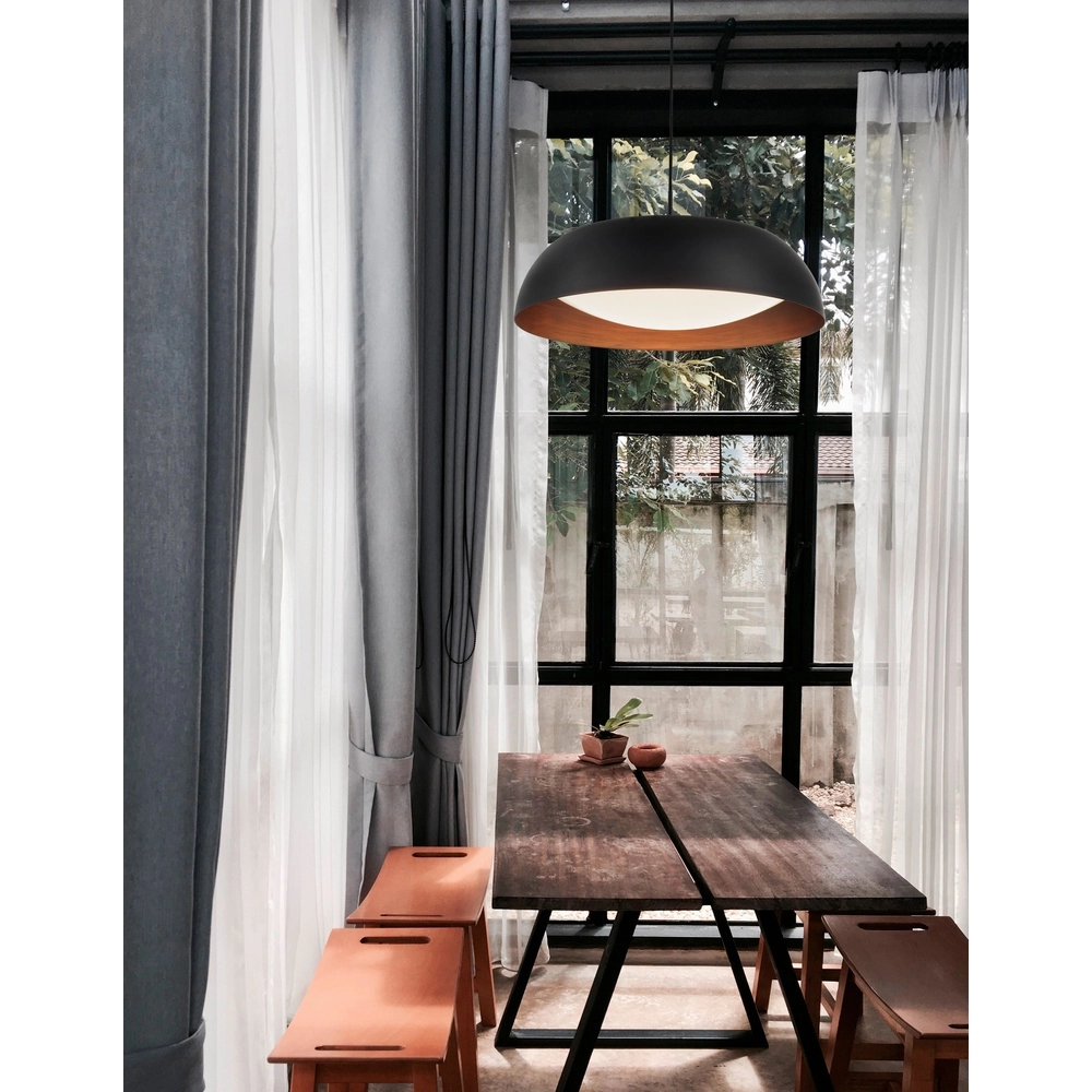 Suspension design Landon noir avec cuivre Lyora 5212017413611