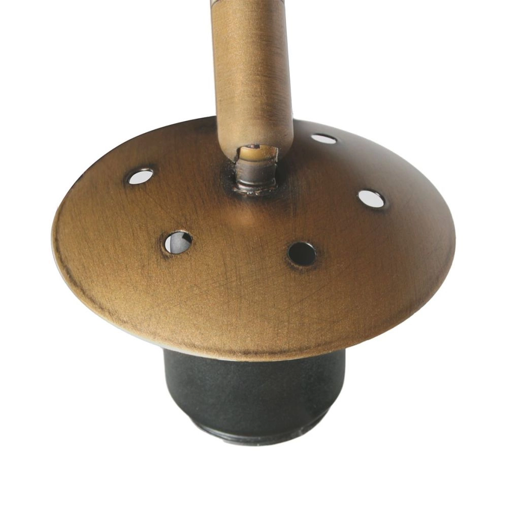 Lampe à arc en bronze Vela Lino avec une teinte crème Ø60cm Steinhauer 8712746185683