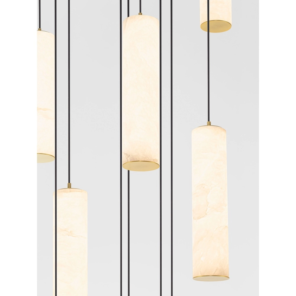 Lampe suspendue Diletto Or avec 12 luminaires blancs Lyora 5212063503243