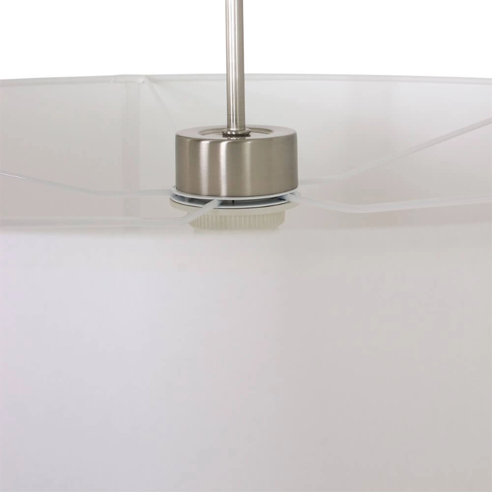 Lampe à suspension Stresa avec 50cm avec abat-jour blanc Steinhauer 8712746118148