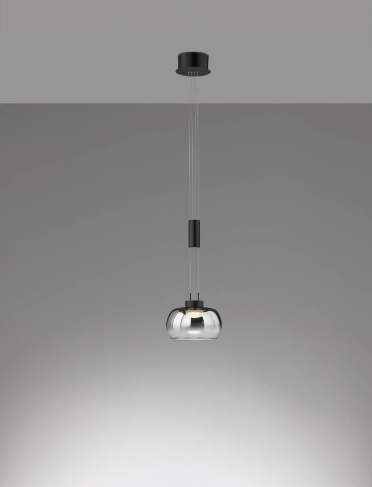Lampe suspendue Arosa noir Fischer & Honsel 4003694609869