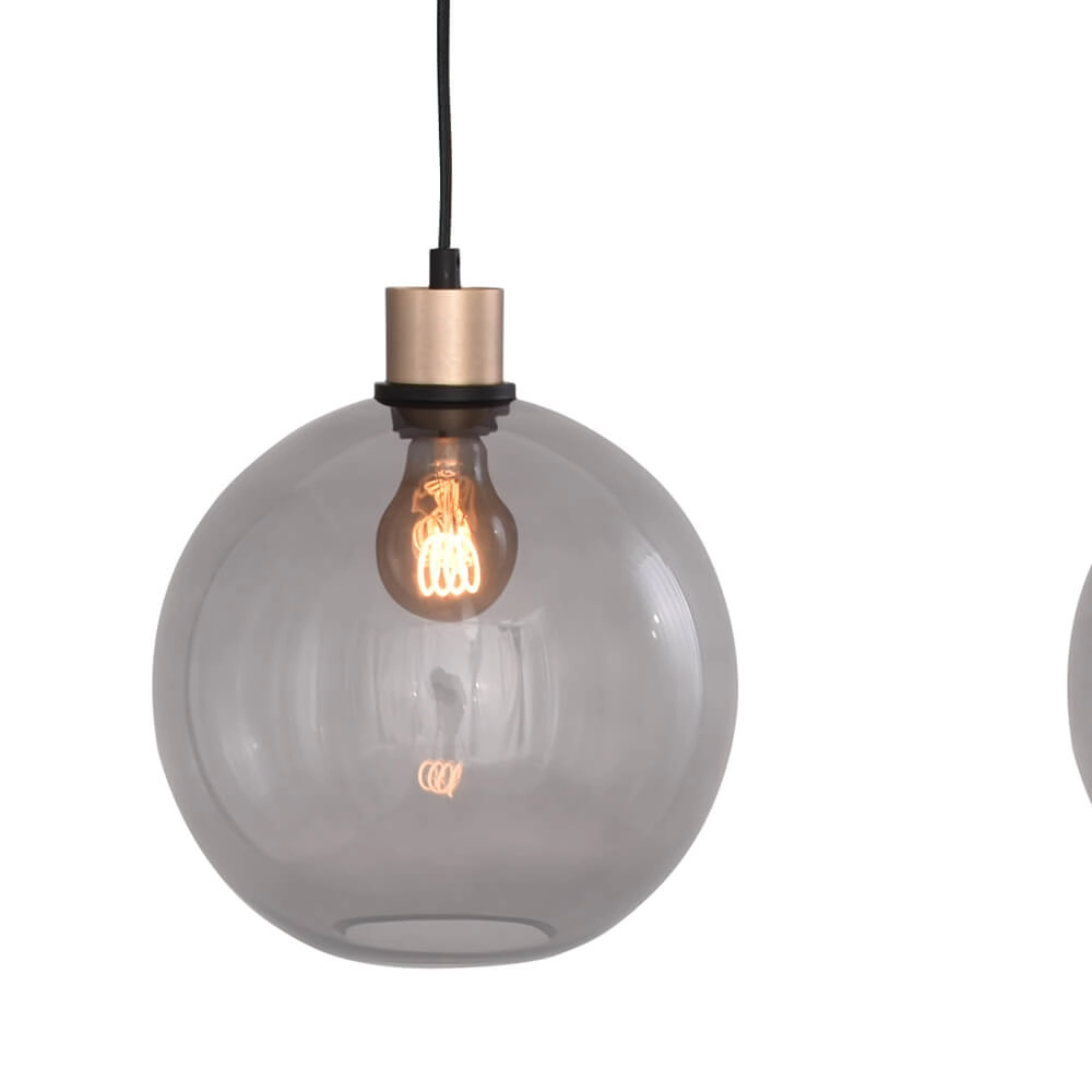 Lampe suspendue Lazise 3x Ø 25cm doré Masterlight 8718121302973