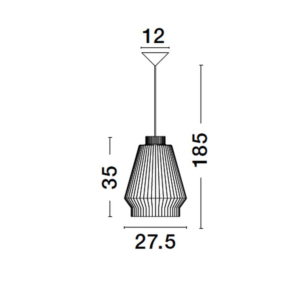Suspension Bohème Bredo Ø 27,5cm noir Lyora 5212017438898