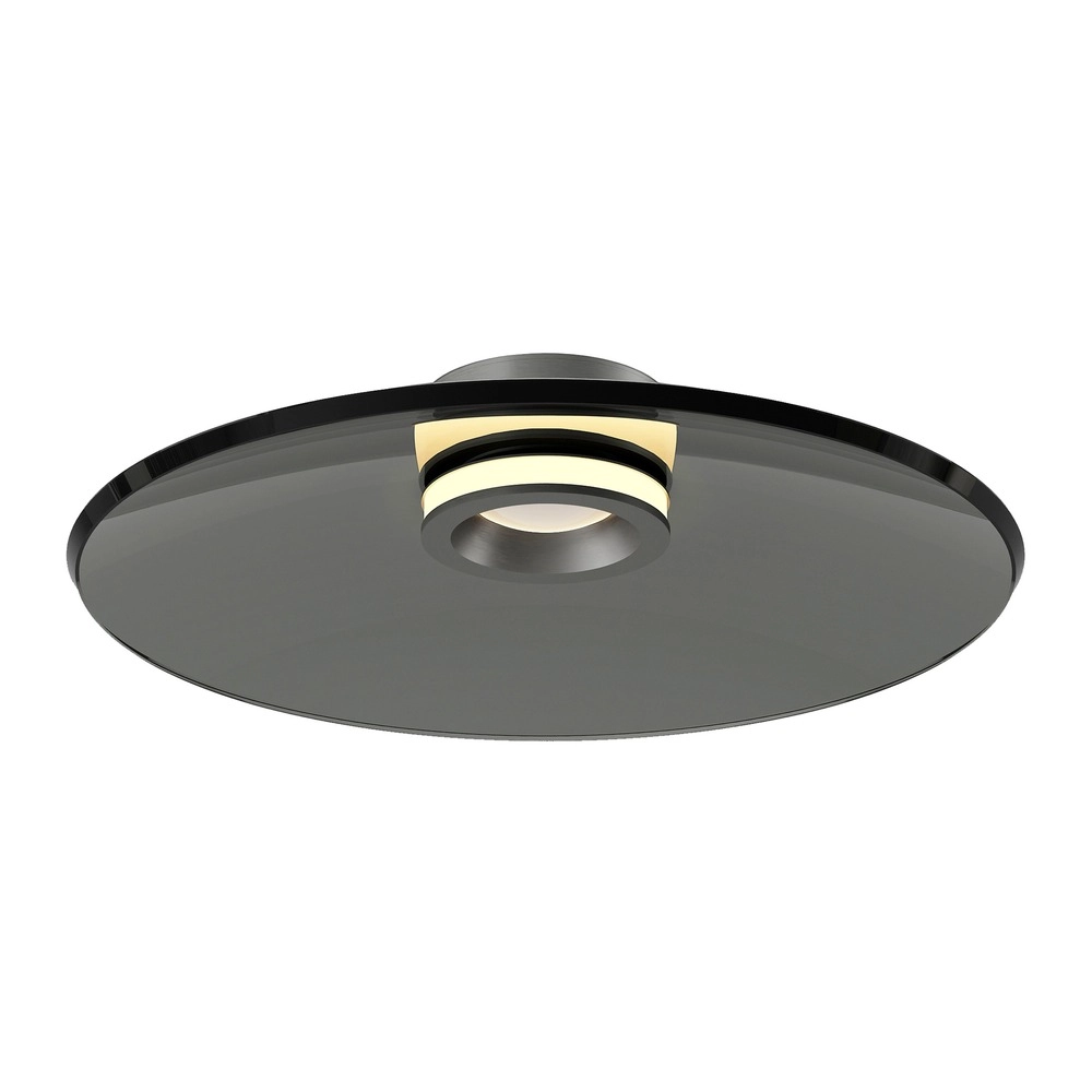 Lampe de plafond Pure Moon Ø 50cm - platine avec verre fumé Paul Neuhaus 4012248386347