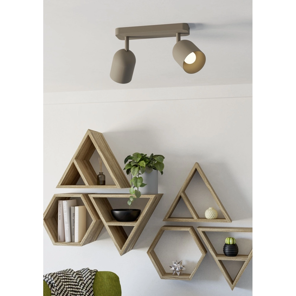 Spot de plafond design Tilston 2-brun sable clair Eglo 9008606359721