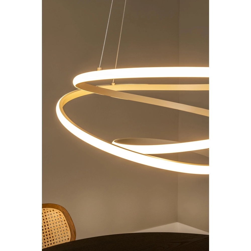 Lampe pendante moderne Espiral marron sable 40W Lucide 5411212782991
