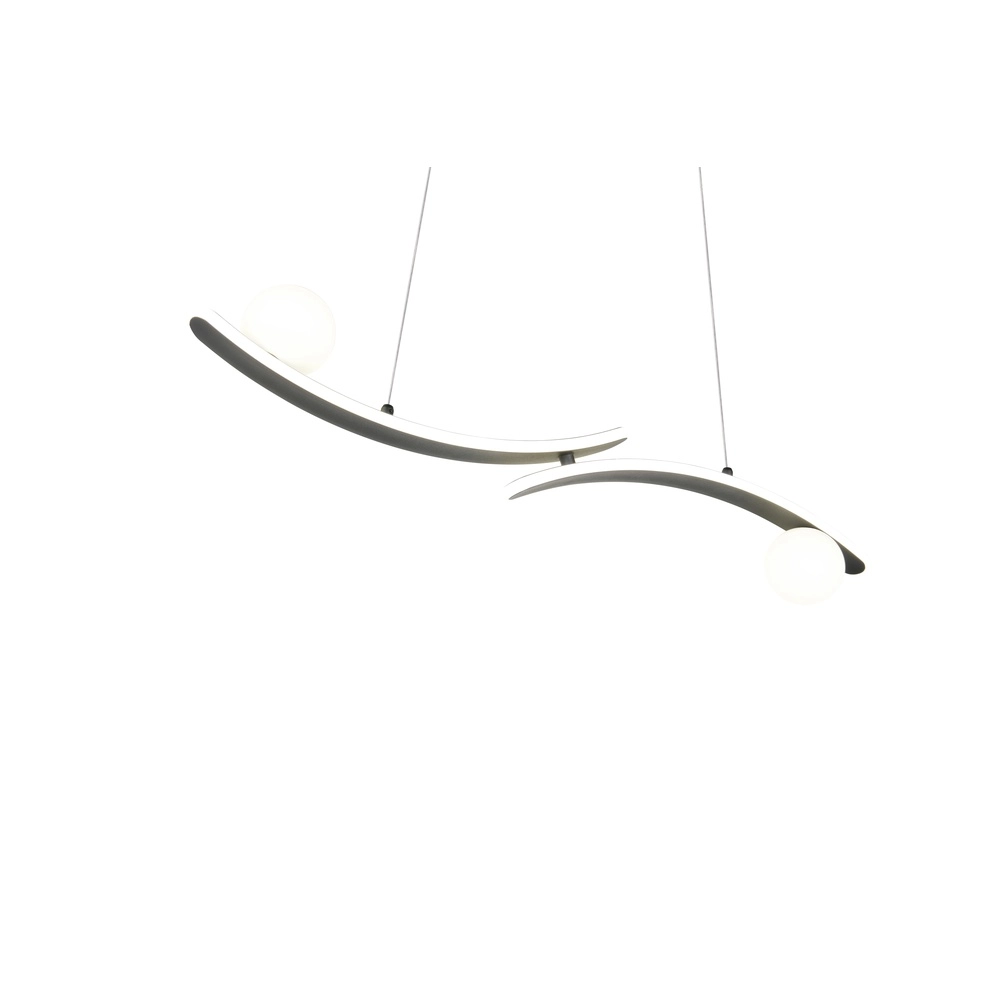 Lampe pendante de conception Napoli Noir Trio 4017807683462