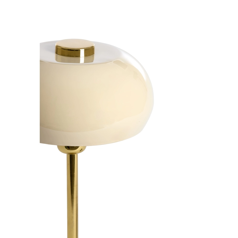 Lampe de table Surin Ø 22cm - gris brillant avec or Light & Living 8717807740924