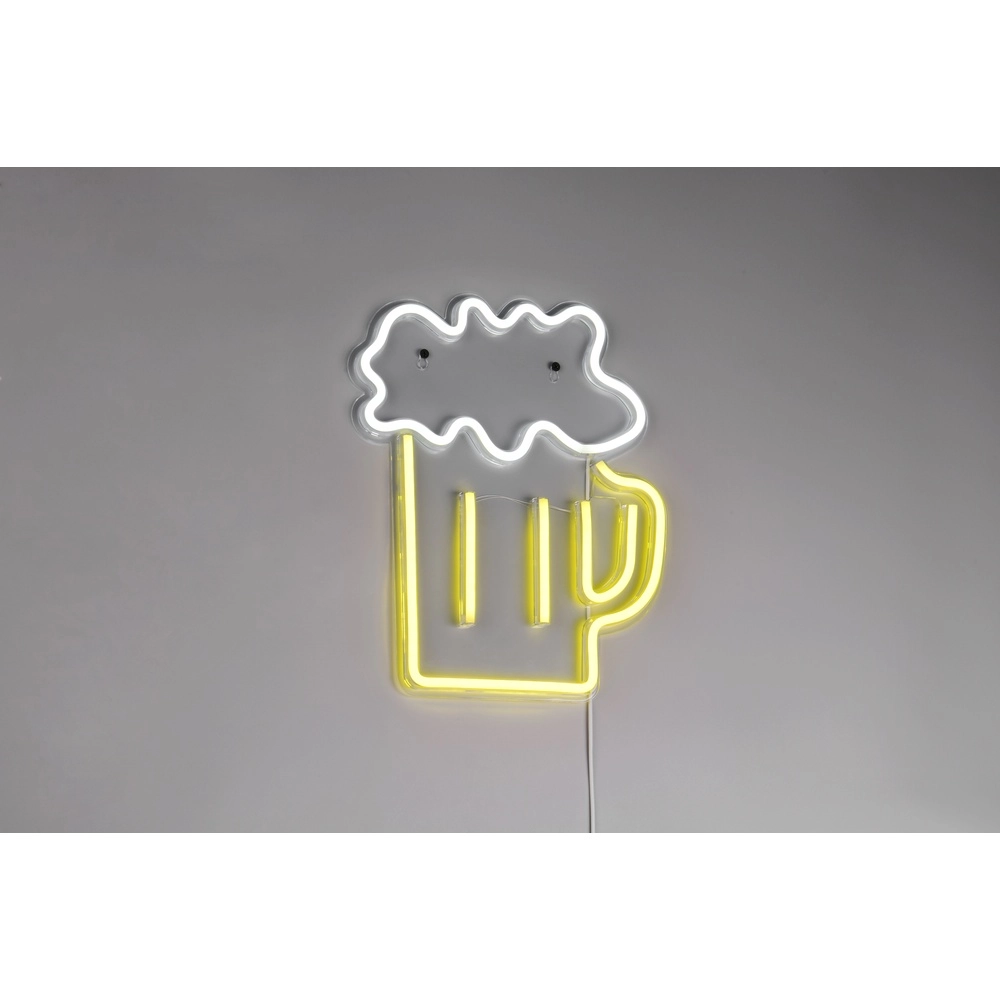 Applique murale néon Beer jaune Trio 4017807657470