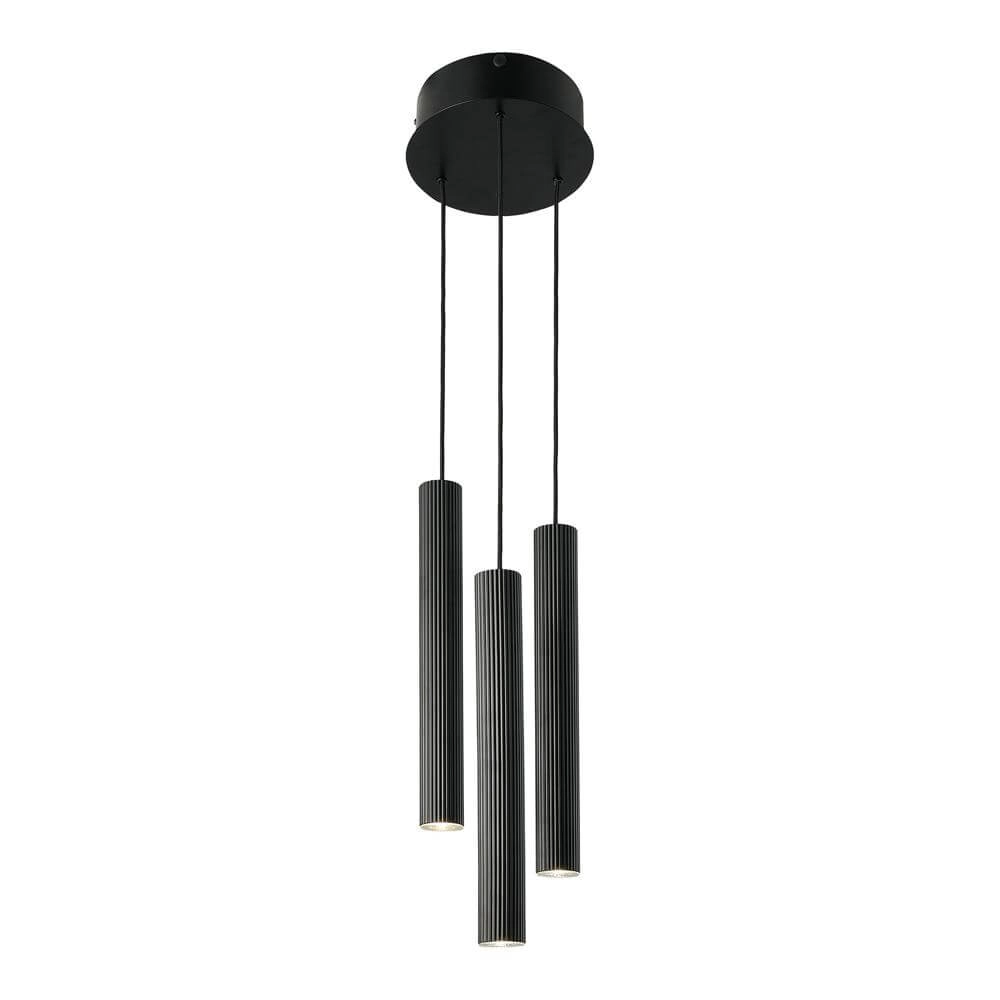 Suspension design Vico noir 3 lumières Suspension design Vico noir 3 lumières