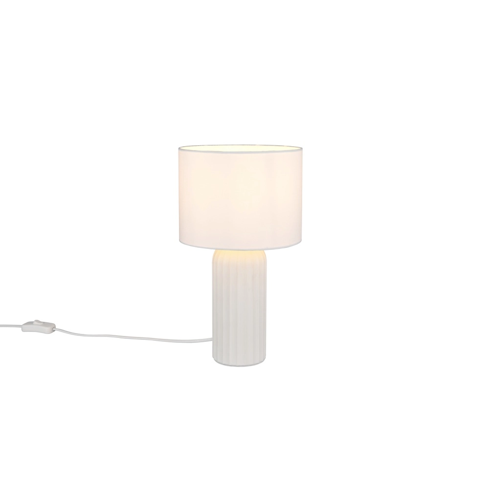 Lampe de table Blair Ø 20cm blanc