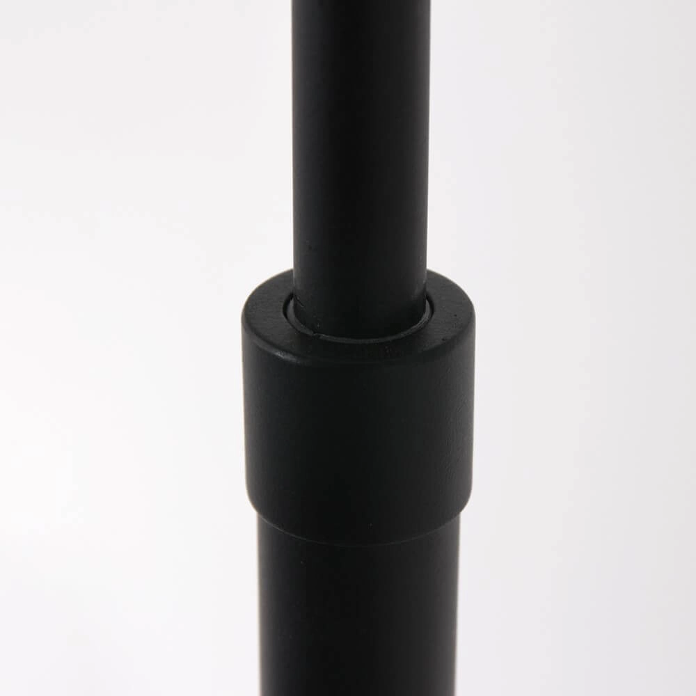 Lampadaire rural Prestige Chic noir avec velours doré Steinhauer 8712746145878