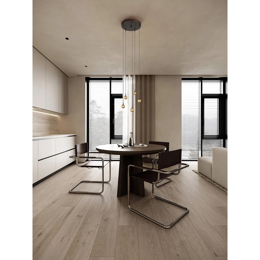 Lampe suspendue à 5 lumières Talana Brun cacao avec or Ø 35cm DTW Masterlight 8718121427126