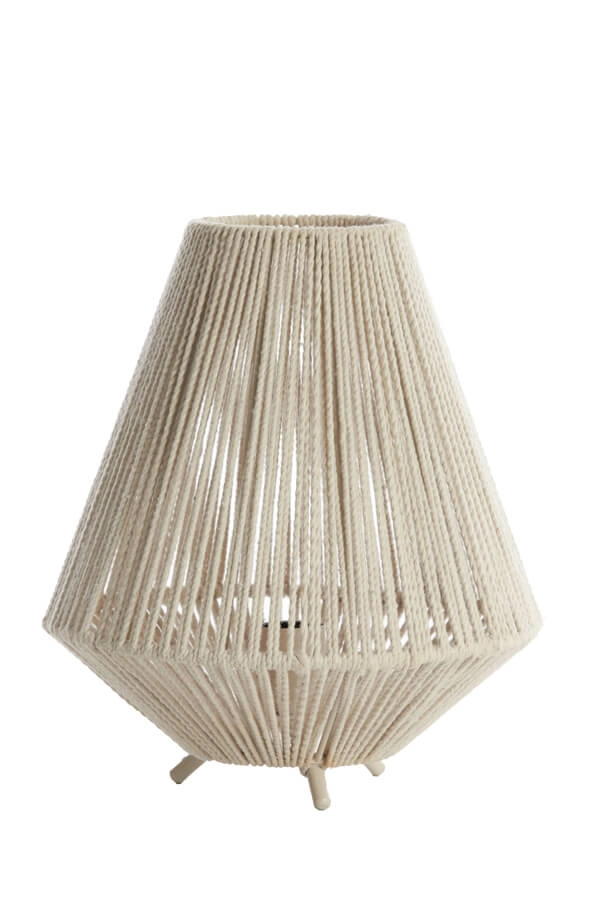 Lampe de table japandi Felida Ø 28cm crème Light & Living 8717807711900