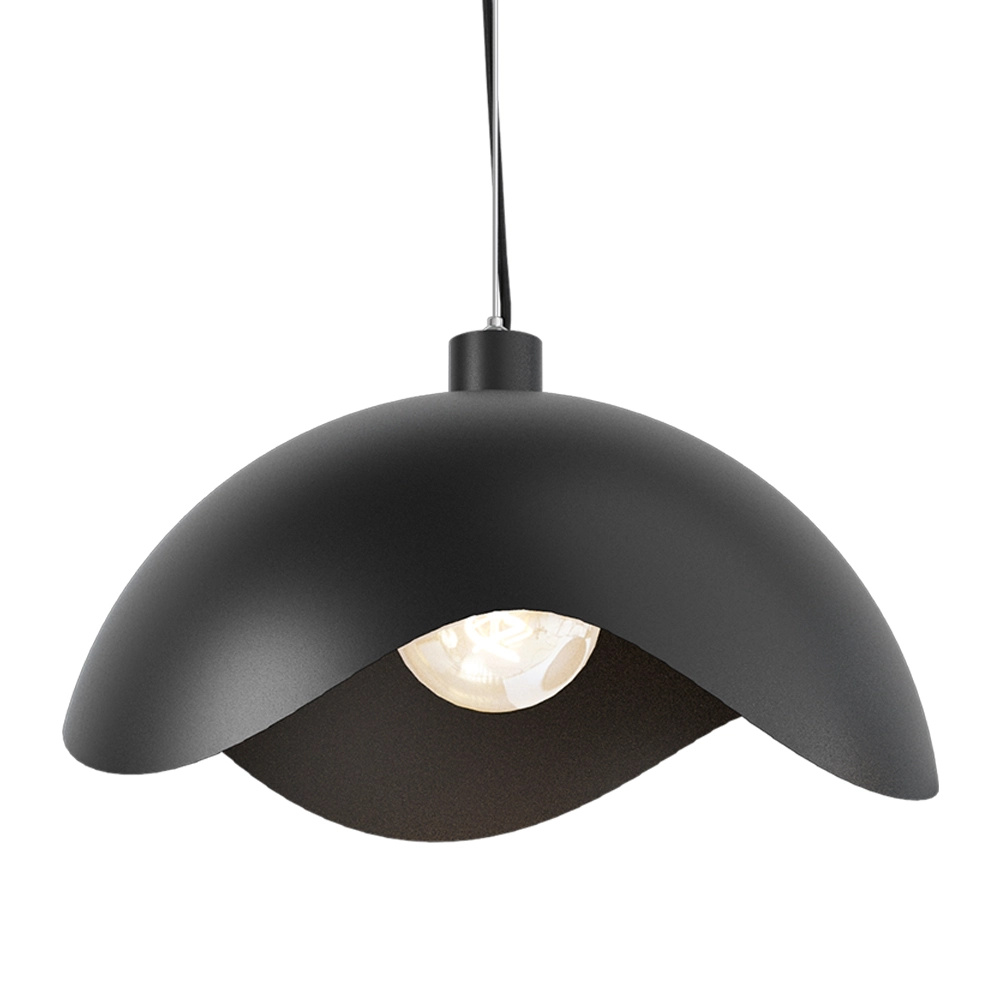 Lampe pendante de conception Volta Ø50cm - ondulé - noir Masterlight 8718121193908