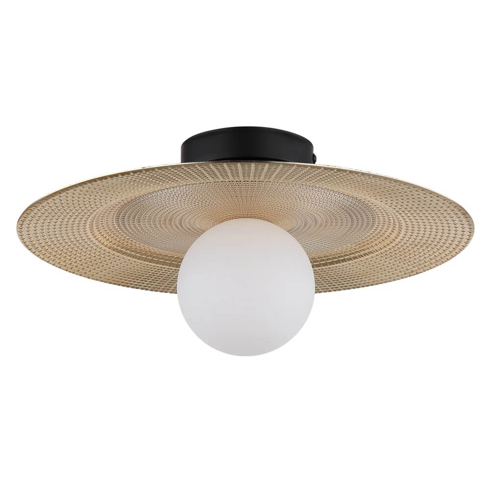 Plafonnier doré Riga Ø 33cm Plafonnier doré Riga Ø 33cm