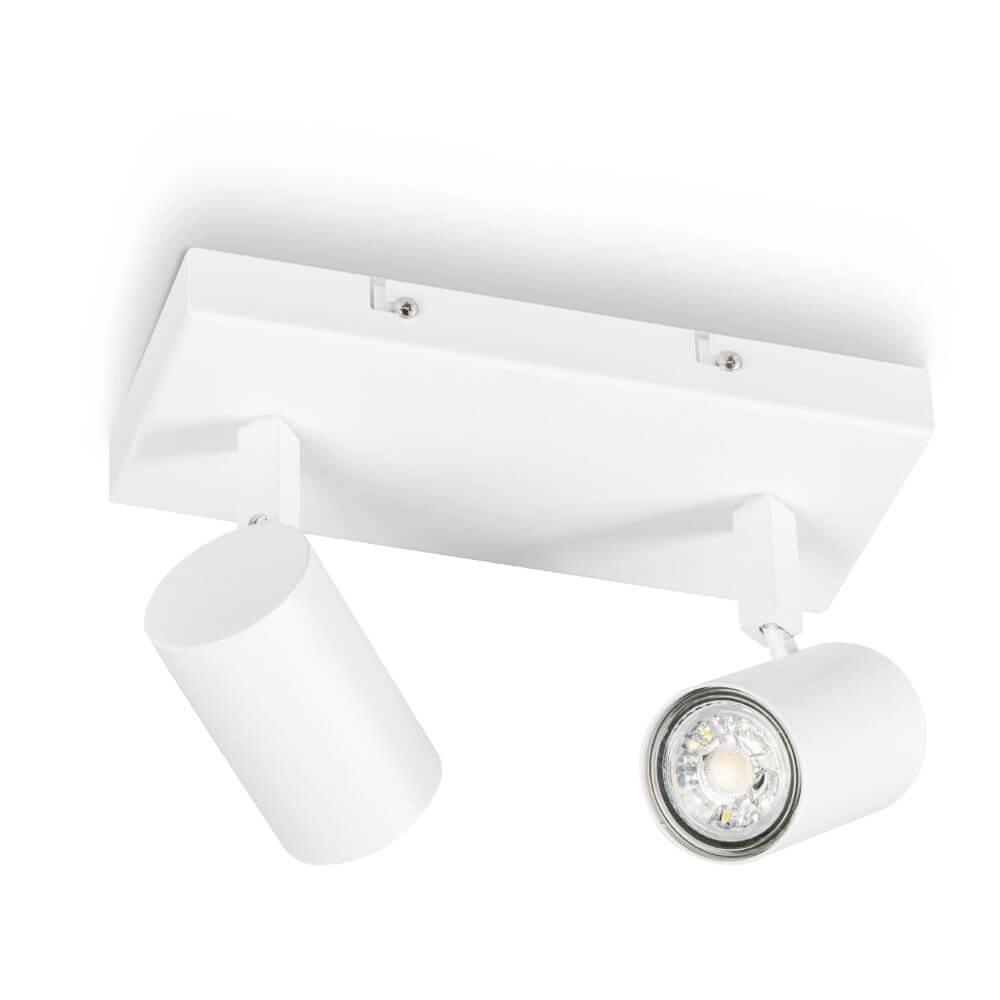 Spot de plafond 2 lumières The Common blanc Spot de plafond 2 lumières The Common blanc