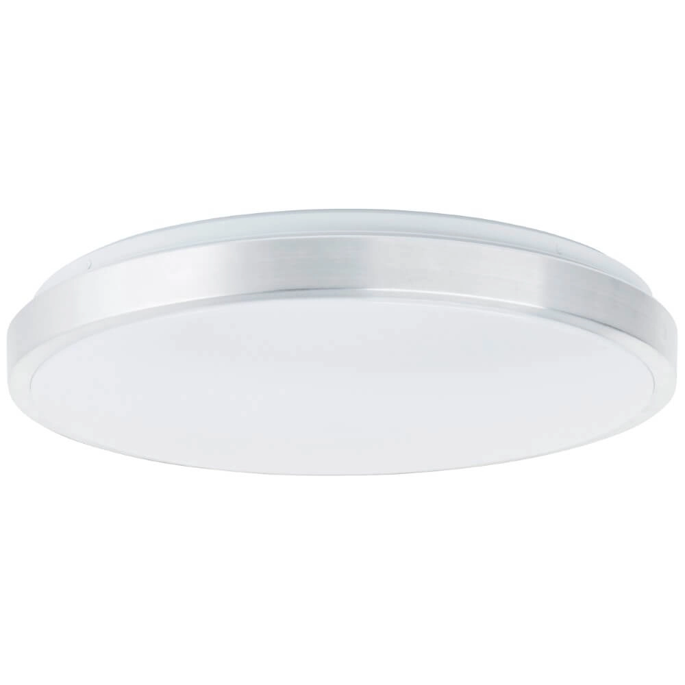 Plafonnier en nickel Livius avec blanc Ø 48,5cm Plafonnier en nickel Livius avec blanc Ø 48,5cm