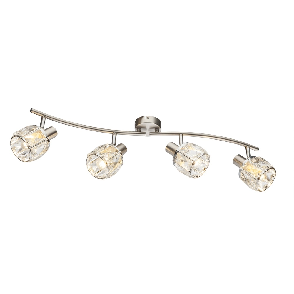 Lampe de plafond Kris Nickel 4-léger
