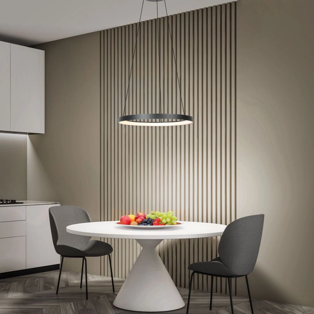 Lampe suspendue Ringlede Noir Steinhauer 8712746184983