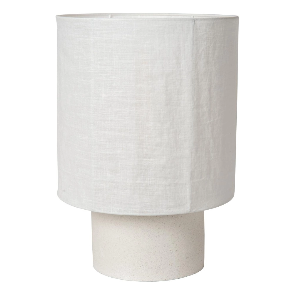 Lampe de table Tissaja Ø 35cm de blanc