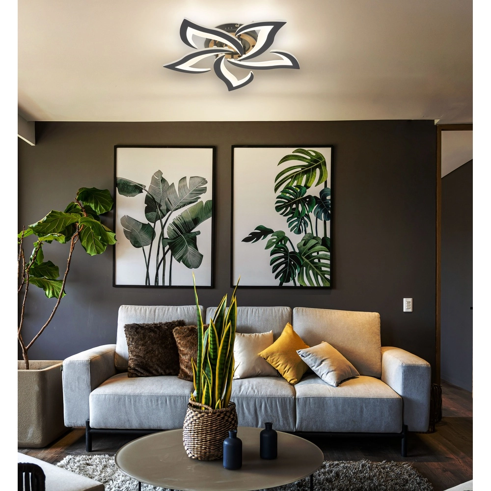 Lampe de plafond à design Lavonne anthracite Globo 9007371583485