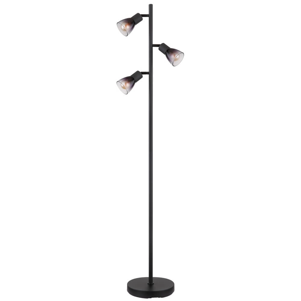Lampadaire noir Satella 3 lumières Globo 9007371455935