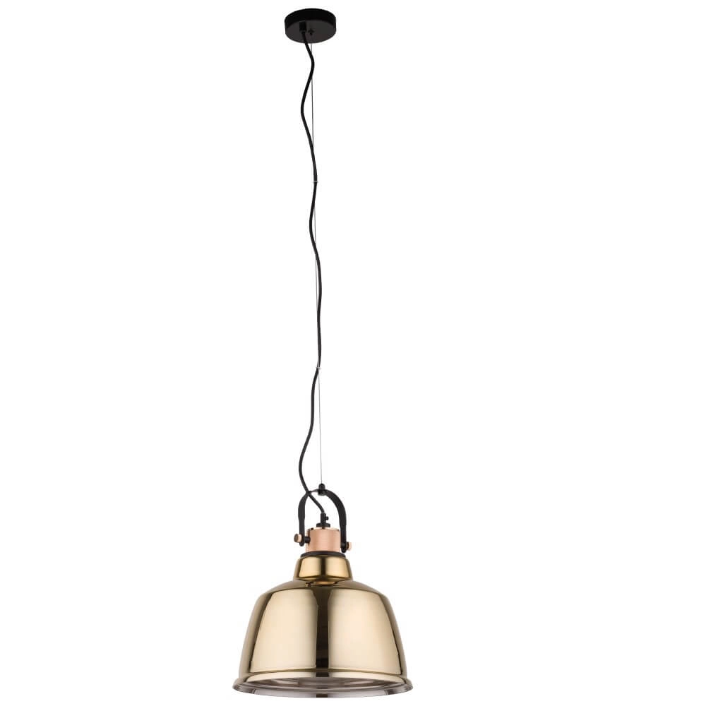 Lampe suspendue Ø 30cm Amalfi avec du verre Lyora 5903139838191