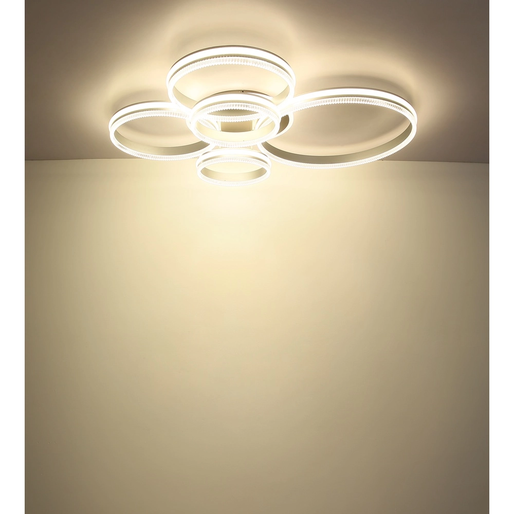 Lampe de plafond Francine Anneaux en métal à feu 5 Globo 9007371580644