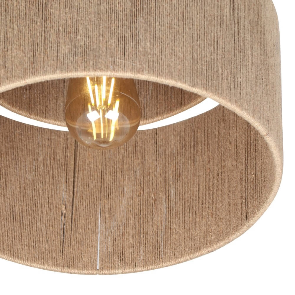 Plafonnier en corde Smilla Ø 30 cm Trio 4017807617658
