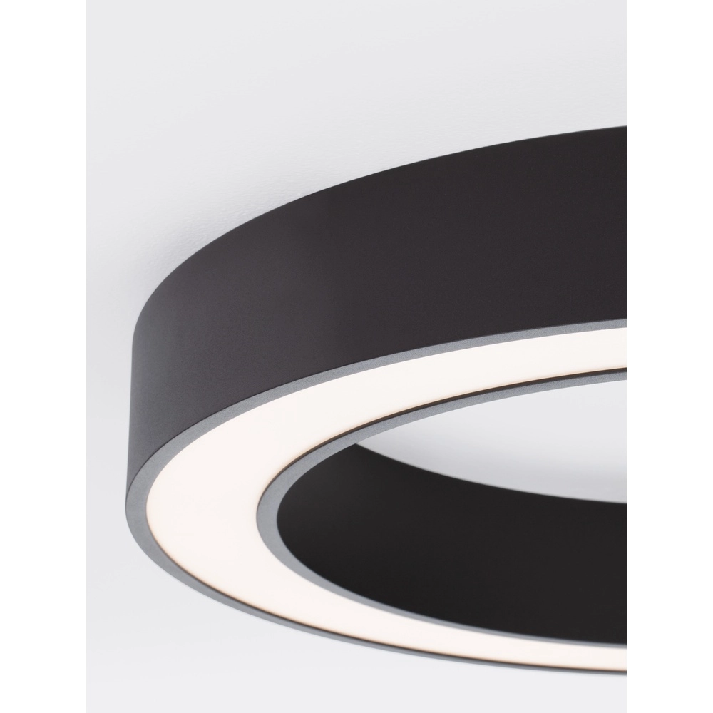 Plafonnier Morbido noir Ø 60cm Lyora 5212017438584