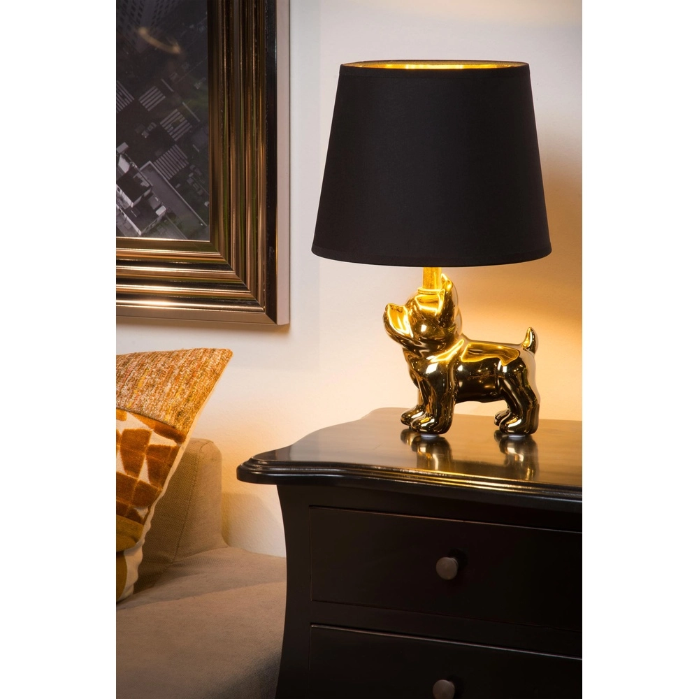 Lampe de table Extravaganza Sir Winston Or chien avec noir Lucide 5411212134097