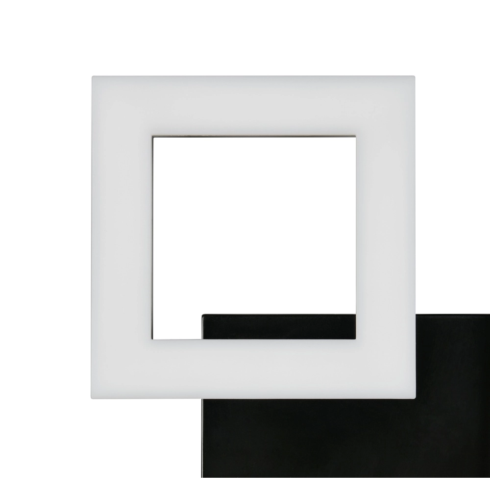 Lampe de plafond à design Cemi Carré noir Trio 4017807704334