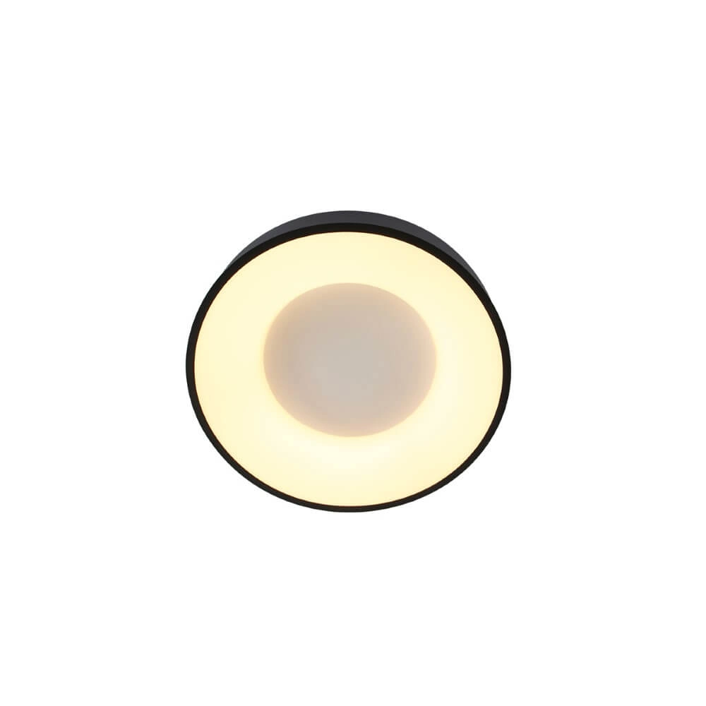 Plafonnier noir Ringlede Ø 30 cm Steinhauer 8712746135770