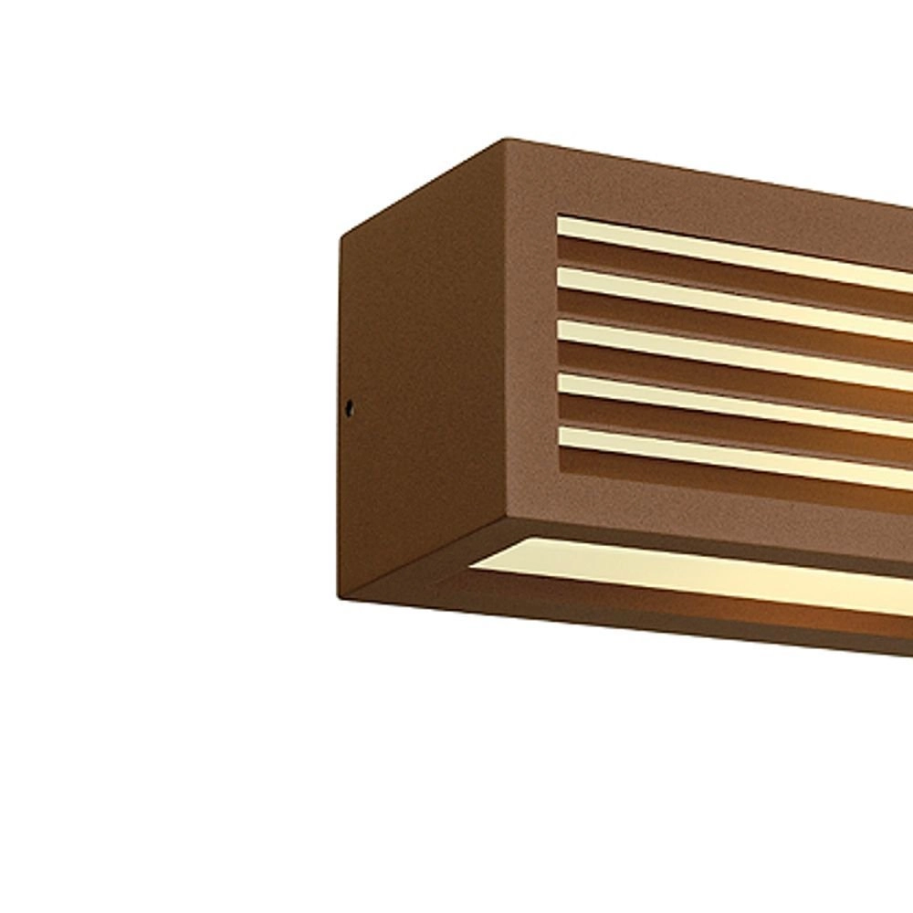 Lampe d'extérieur Box L E27 brun rouille SLV 4024163129381
